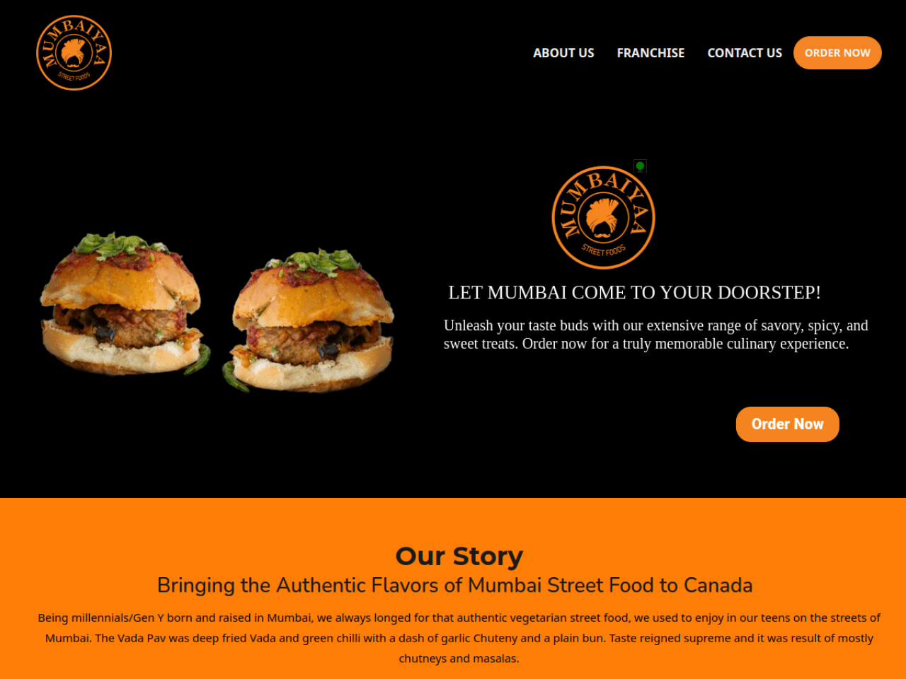 Mumbaiyaa — live website screenshot